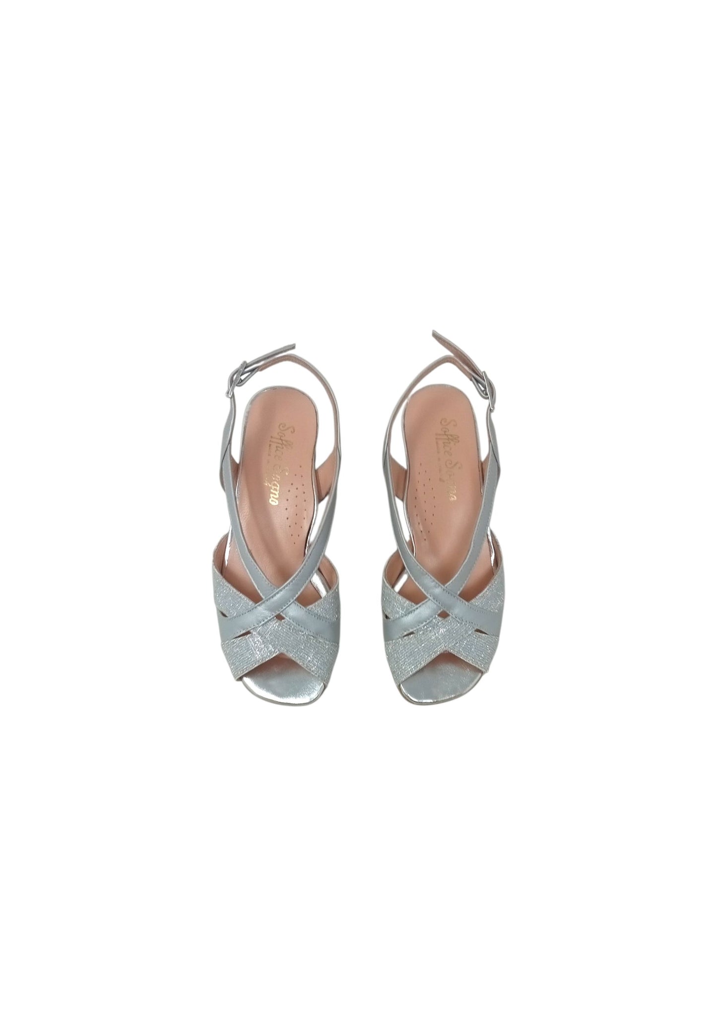 Sandali con tacco SOFFICE SOGNO E5E40C1T PERLATO ARGENTO donna
