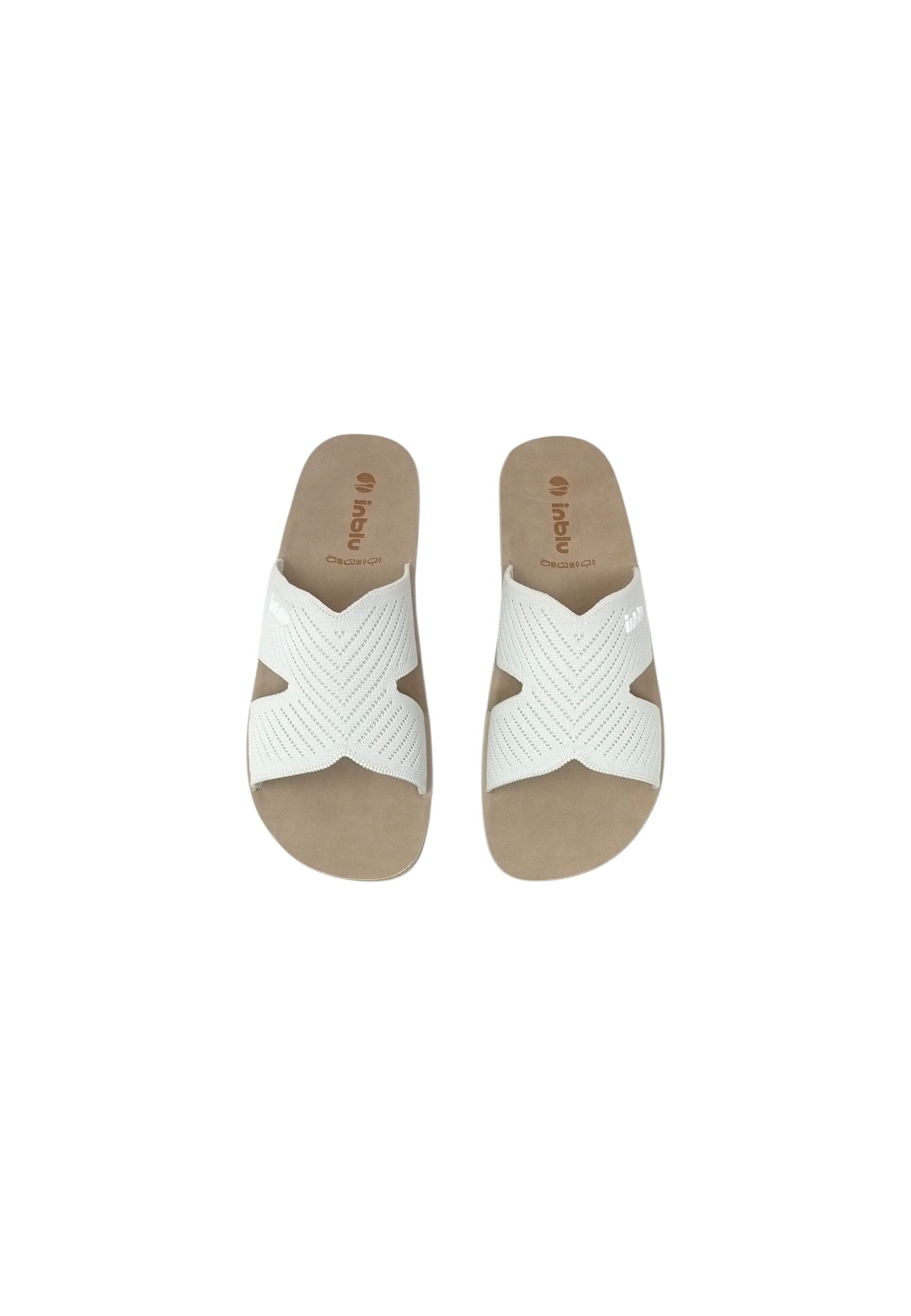Ciabatta INBLU AG000014 GHIACCIO donna
