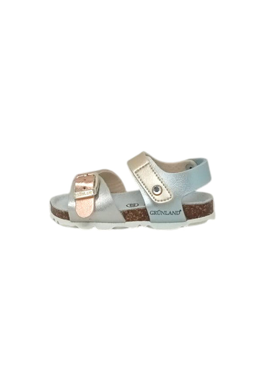 Sandali GRUNLAND Junior ARIA SB0389-40 ARGENTO MULTI Bambina