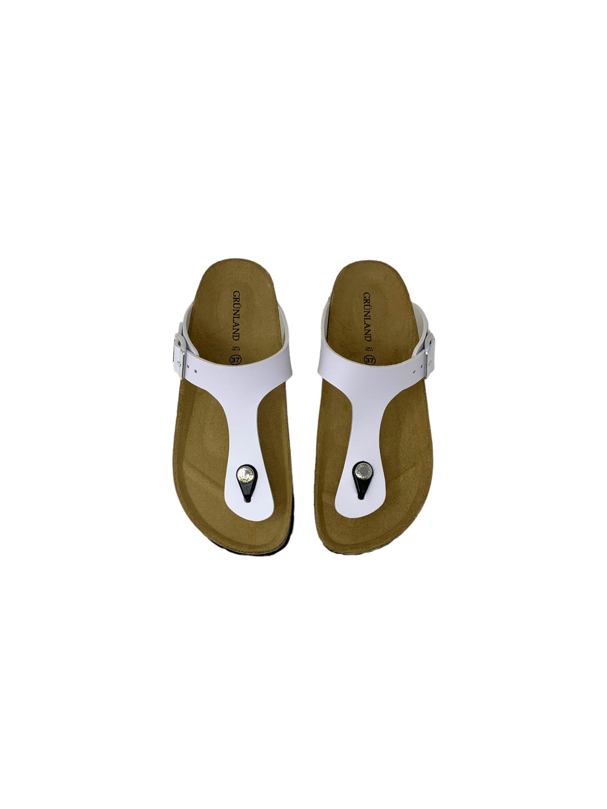 Ciabatta infradito GRUNLAND HOLA/SARA CC4015-40 bianco ragazza/donna