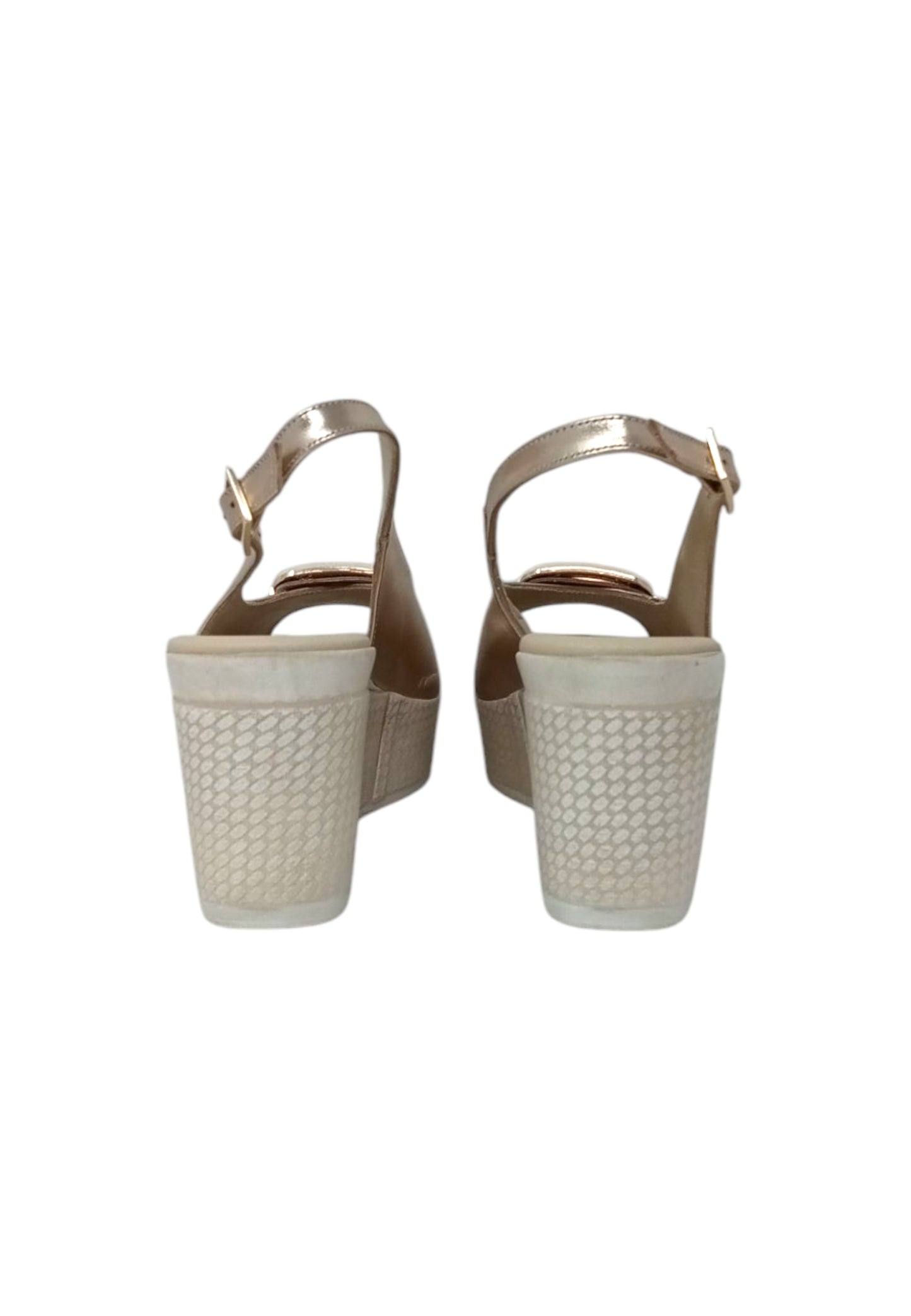 Sandali con zeppa SOFFICE SOGNO E59865C4 SABBIA donna