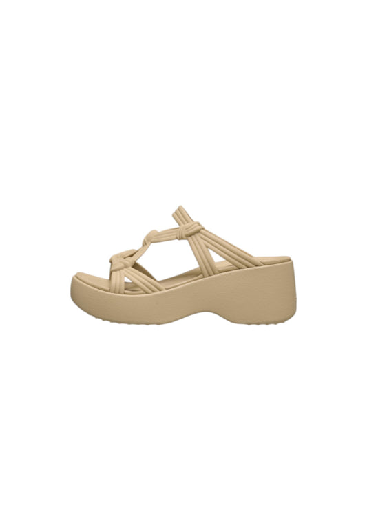 Sandali Crocs Brooklyn Knot Sky Sandal 212011-205 Beige donna
