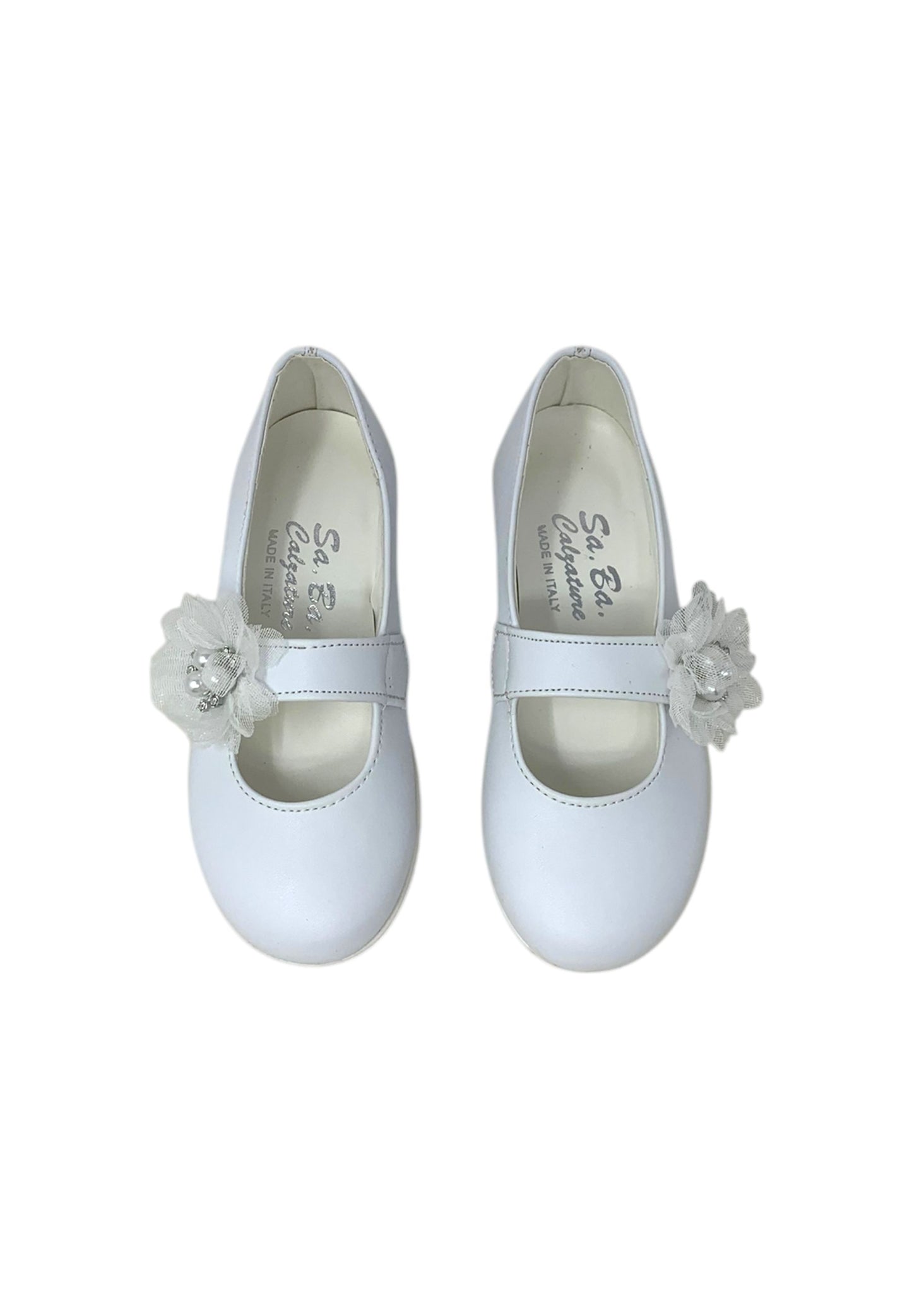 Ballerine Sa.Ba. Calzature 906 BIANCO PELLE bambina/ragazza