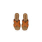 Ciabatta Patrizia Azzi L01 CUOIO donna