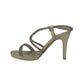 Sandalo col tacco JOEL A7569 LIZ LAME PLATINO donna