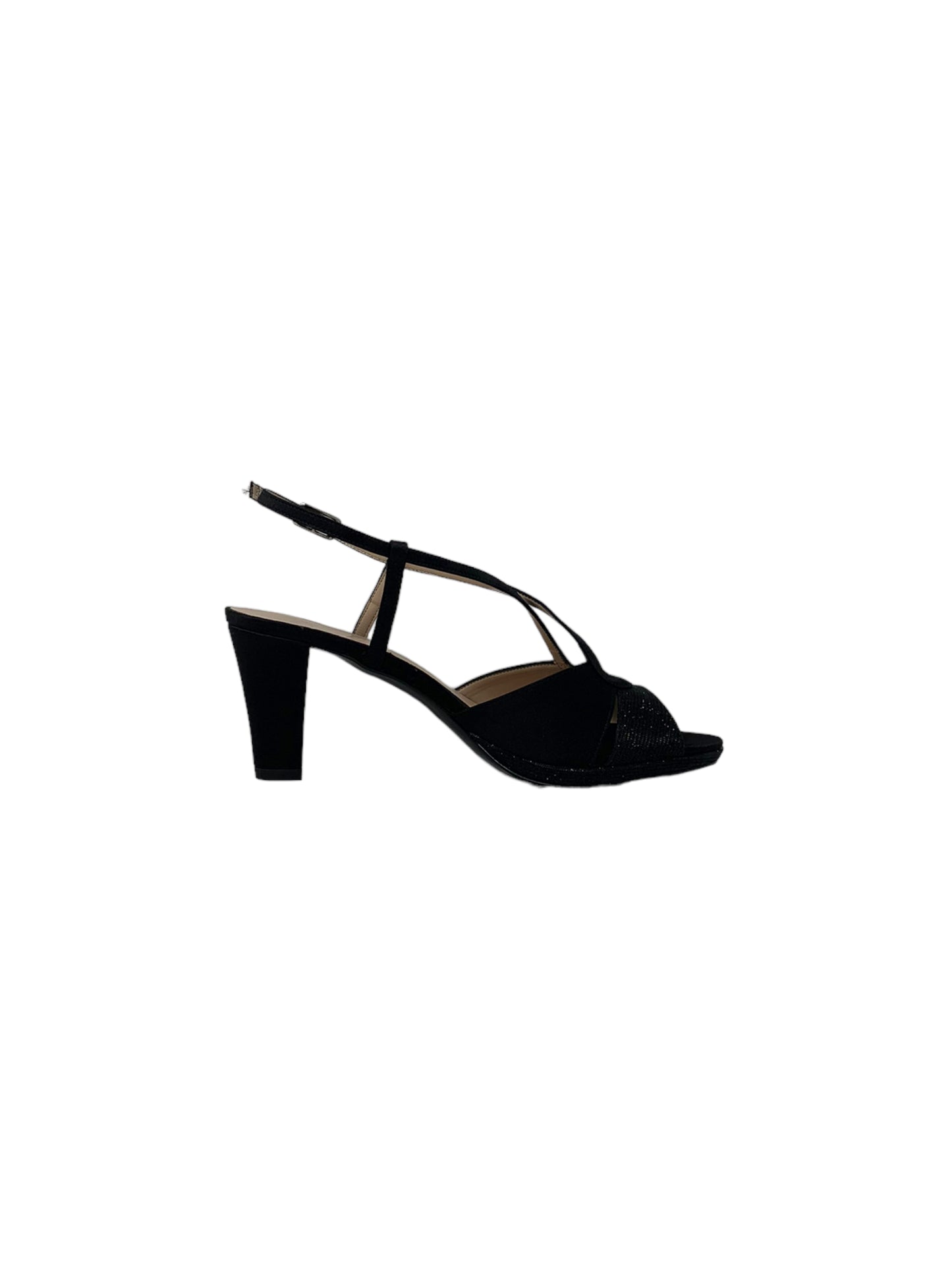 Sandalo col tacco JOEL A540 SATIN NERO donna