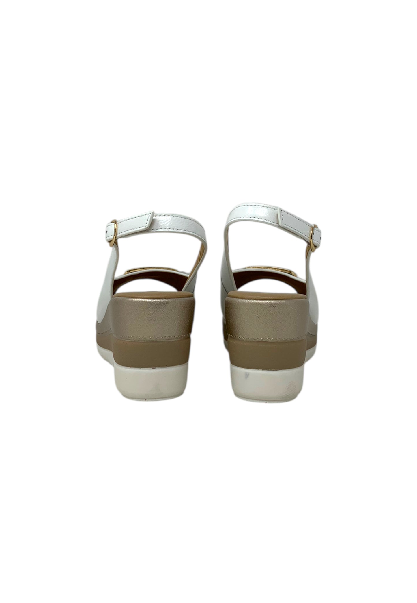 Sandali con zeppa REPO 84266-E5 BIANCO donna