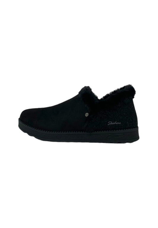 Pantofole con pelliccia SKECHERS - WINTER WARMTH 167660/BBK Donna