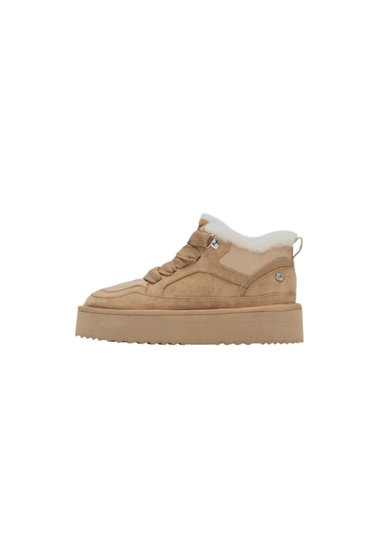 Sneaker con pelliccia XTI 144338 BEIGE donna