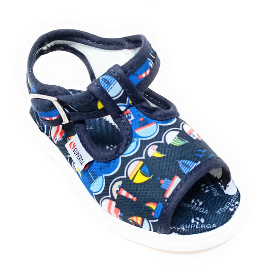 Sandalo SUPERGA S21R483 BLU Bambino