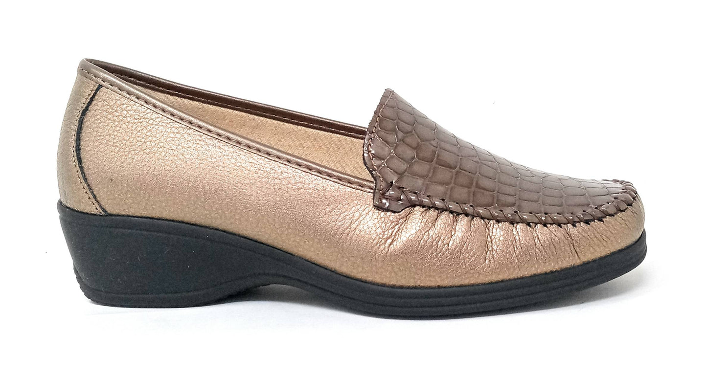 mocassino comfort 2377 MELOBRONZO/FANGO donna