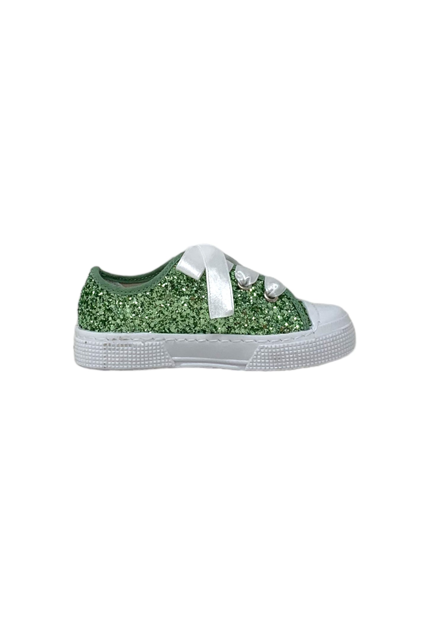 Sneaker DXO Vigevano C104 GLITTER SALVIA  bambina