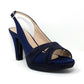 Sandalo col tacco JOEL 2094  SATIN BLU 20 IC NOTTE DONNA
