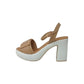 Sandalo con tacco FASCINO DONNA 73215-E3 BEIGE donna