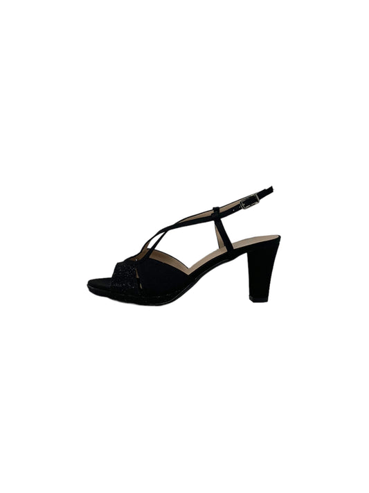 Sandalo col tacco JOEL A540 SATIN NERO donna
