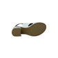Sandali con tacco REPO 57274-E5 BIANCO BEIGE donna
