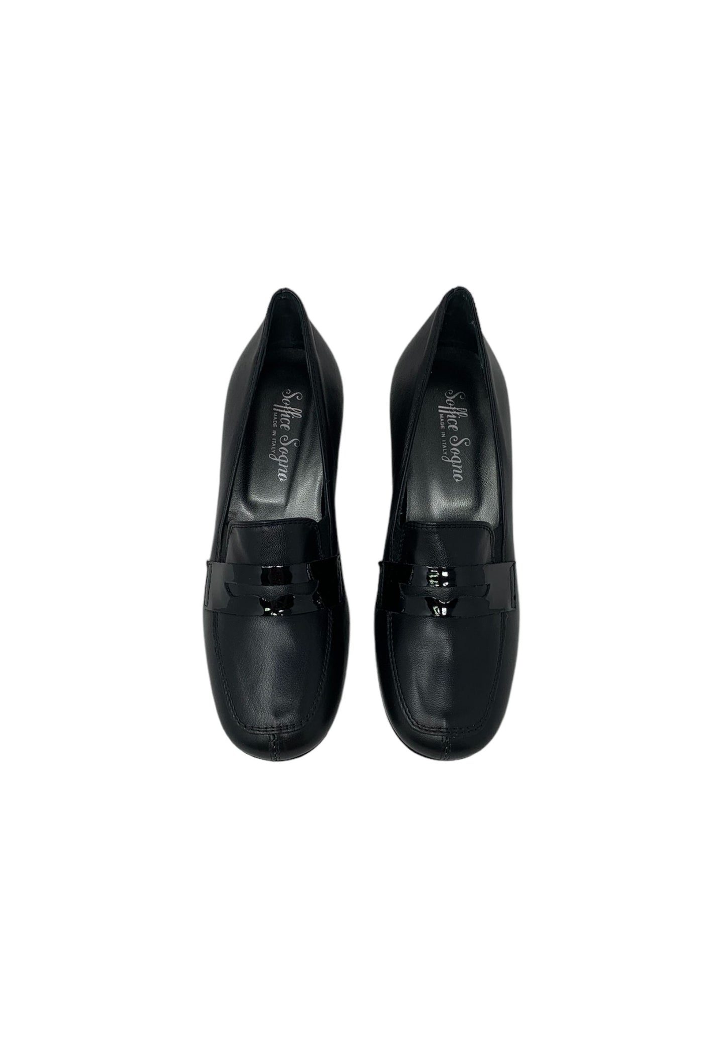 Mocassino col tacco SOFFICE SOGNO 22622 nappa nero Donna