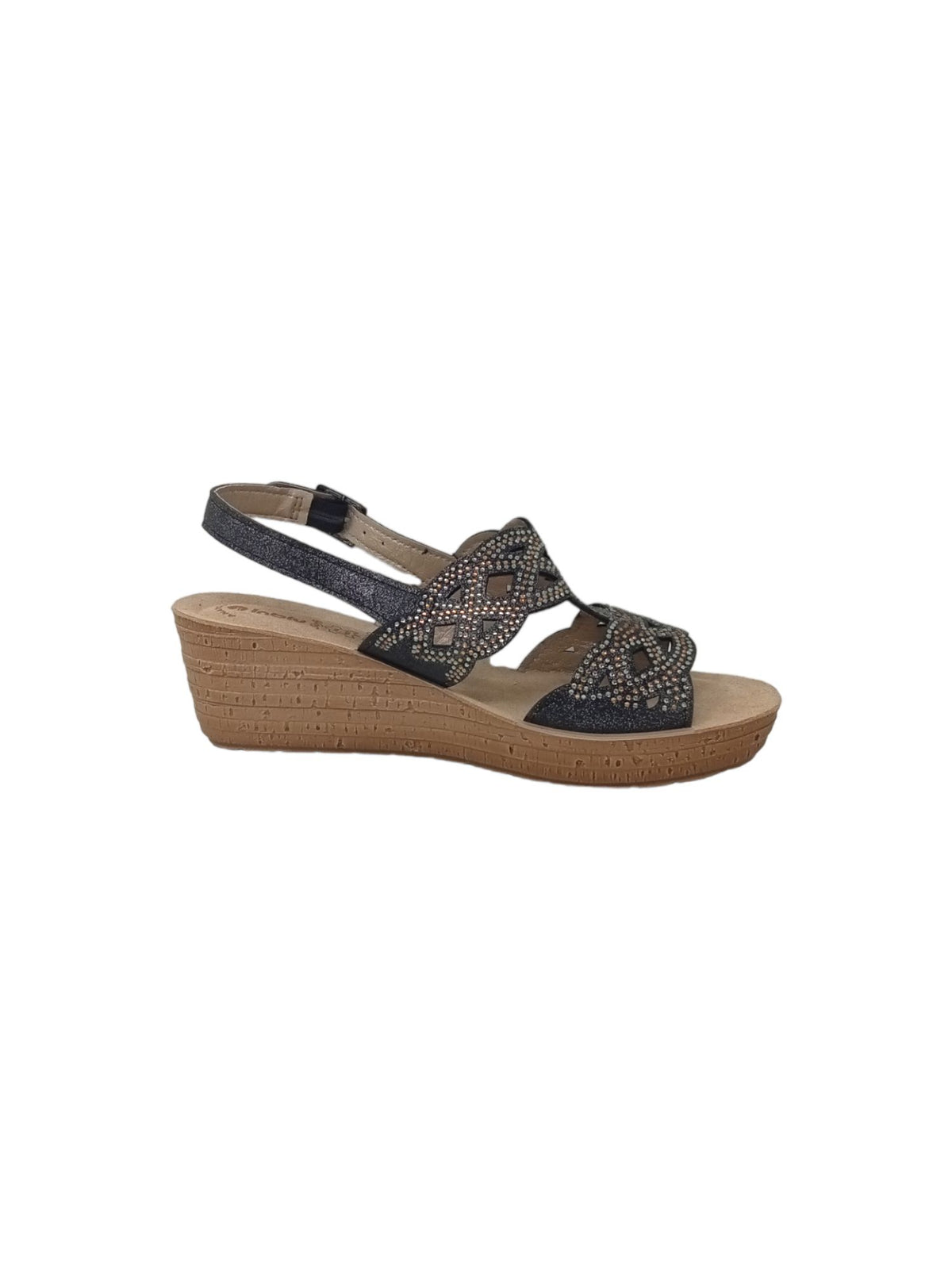SANDALI INBLU GM000044 NERO DONNA