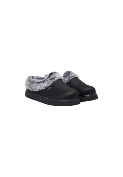 Pantofole con pelliccia SKECHERS - Keepsakes lite COZY BLEND 114762/BBK Donna