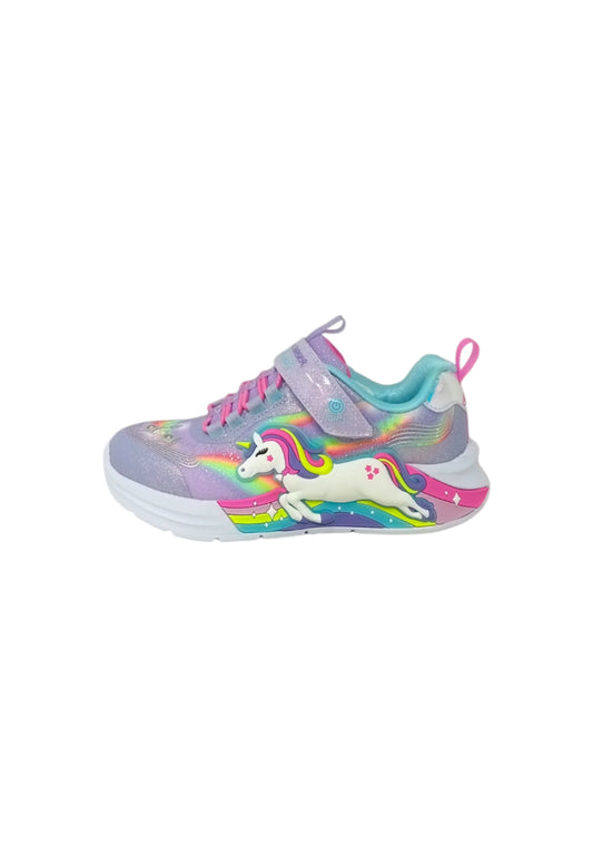 Sneakers luminose Skechers S LIGHT - UNICORS CHASER 302298L/LVMT Bambina