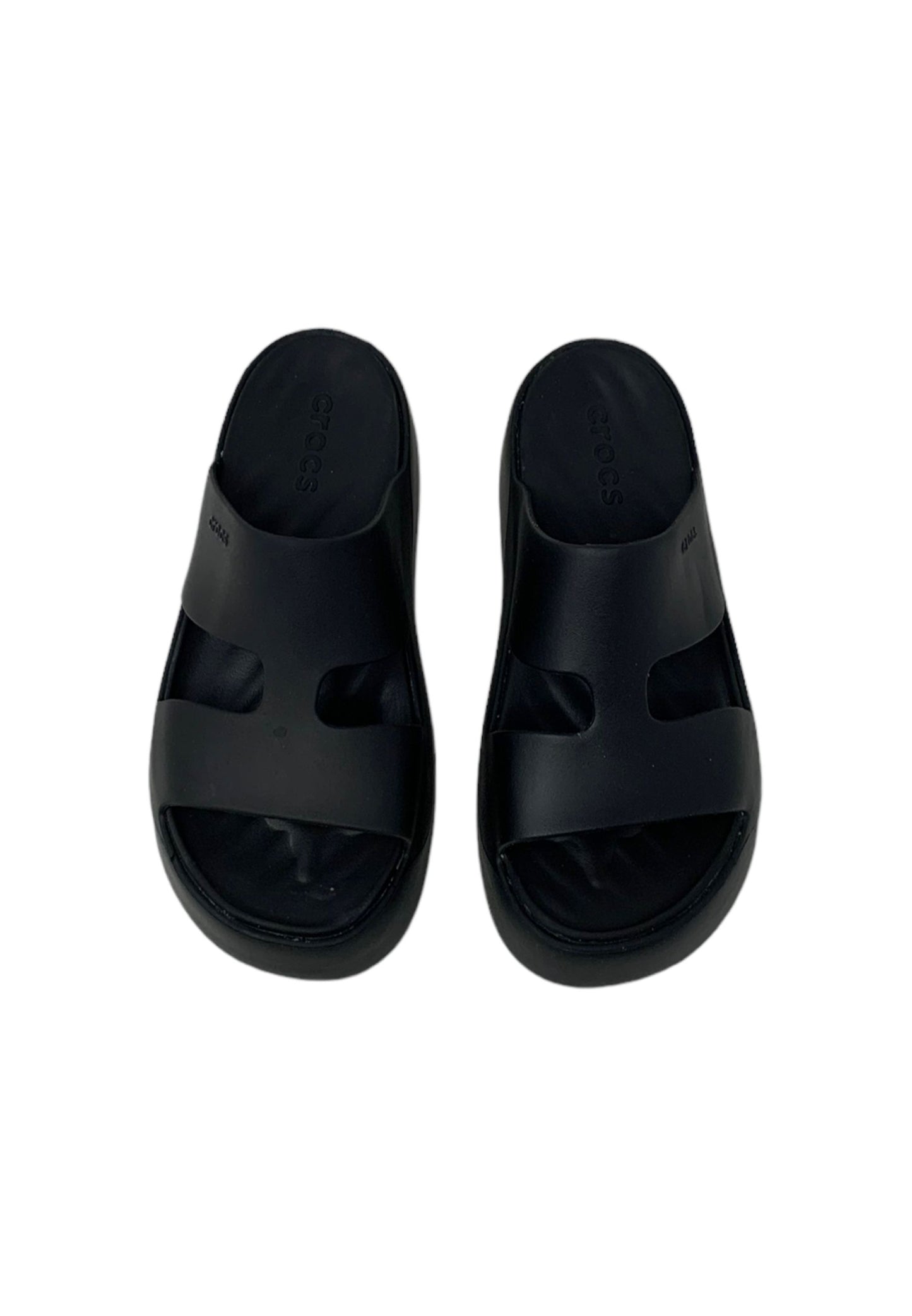 Ciabatta platform da mare in gomma CROCS 209409-001 donna