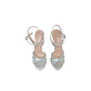 Italia Leone Sandali con tacco A8032 liz argento Donna