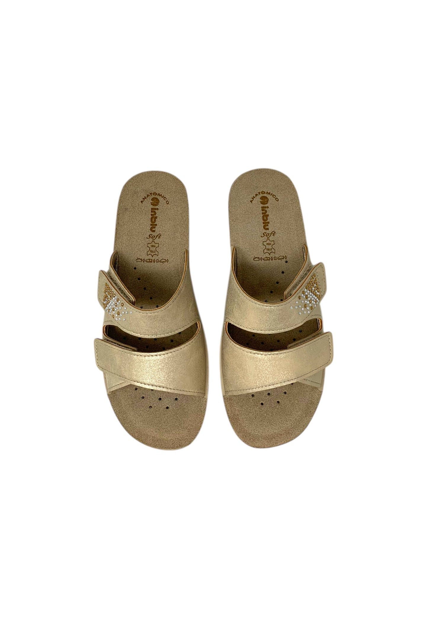 Ciabatta INBLU PV000009 SABBIA donna