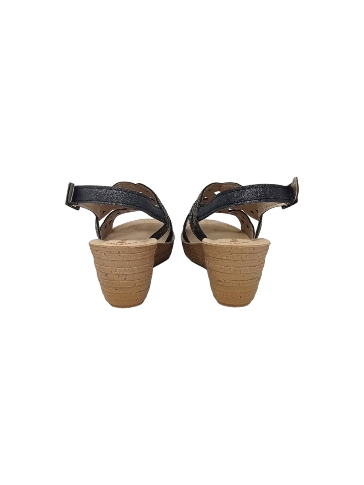 SANDALI INBLU GM000044 NERO DONNA