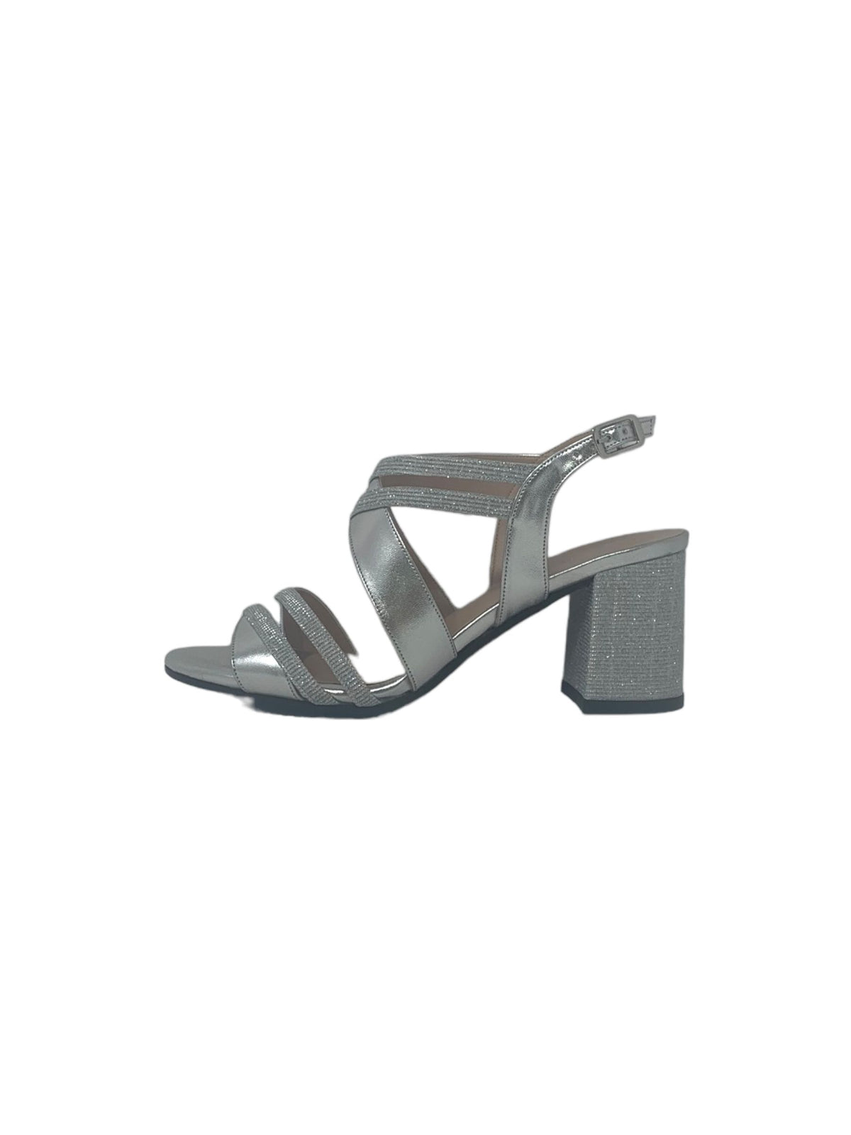 Sandalo col tacco JOEL A6051 LIZ FIL ARGENTO IC 167/ARG ARGENTOb donna