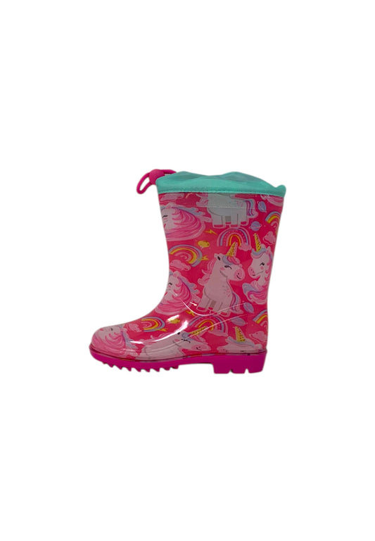 Stivali da pioggia SILVER Unicorno S8010176S FUXIA Bambina