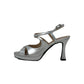 Sandali con tacco JOEL A7650 LIZ ARGENTO donna