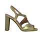 Sandalo col tacco JOEL A7531 LIZ LAME PLATINO MICROGLITTER donna