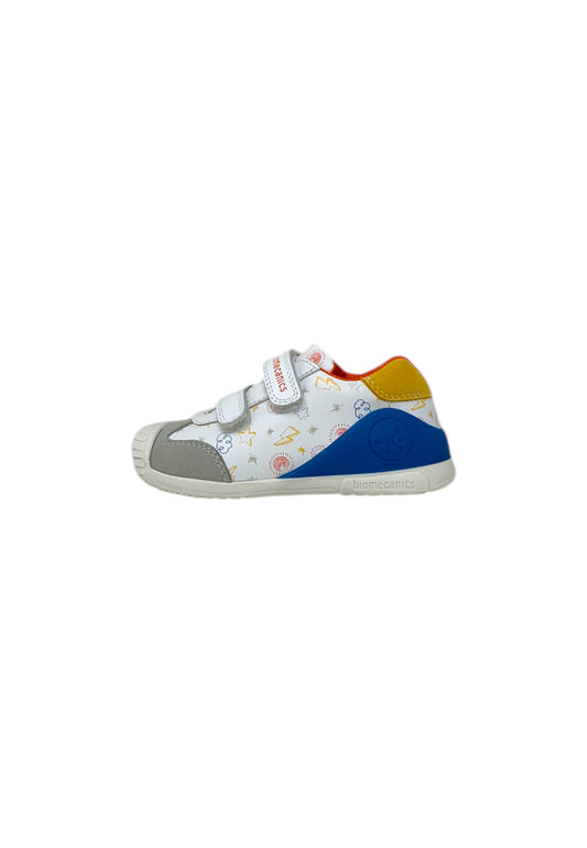 Sneaker Biomecanics 252115-C835 BLANCO/YEMA Bambino