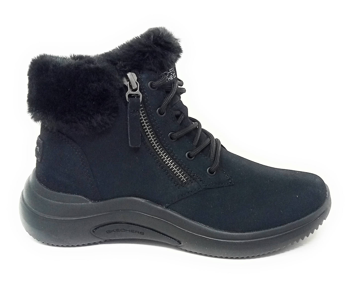 Stivaletto da passeggio SKECHERS 144267/BBK Donna Memory Foam