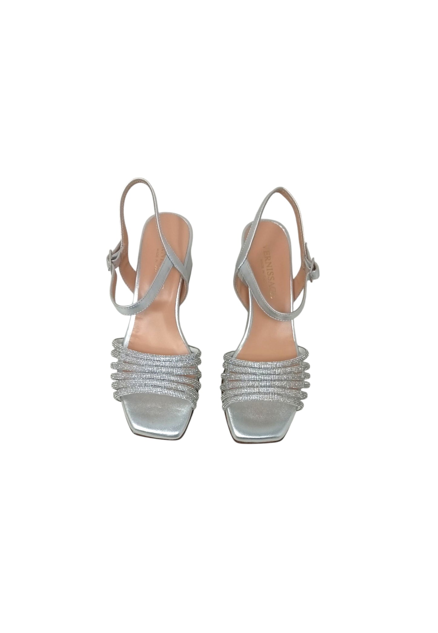 Sandalo con tacco VERNISSAGE E5QR62C5 LAMY ARGENTO donna