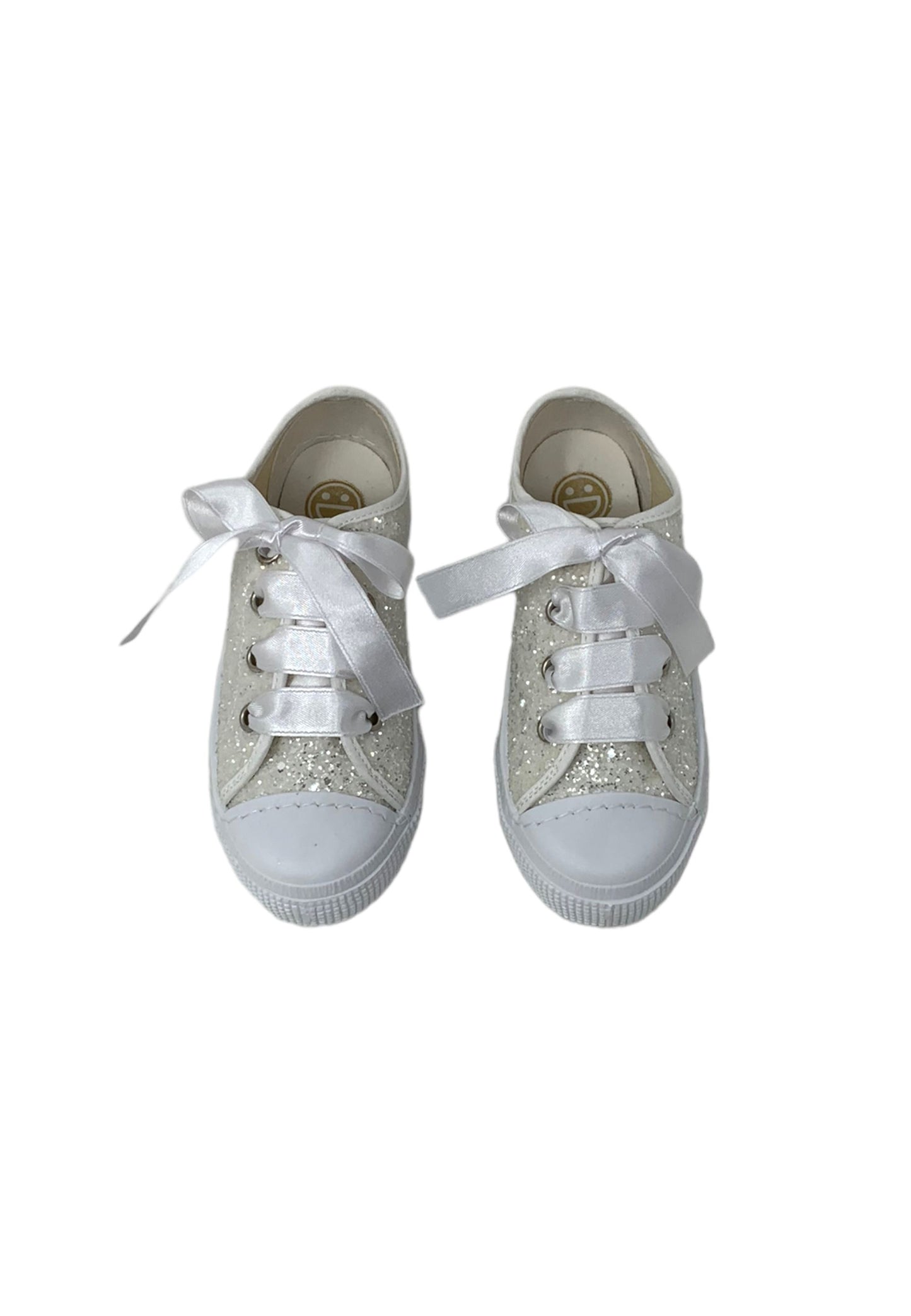 Sneaker DXO Vigevano C104 GLITTER BIANCO  bambina