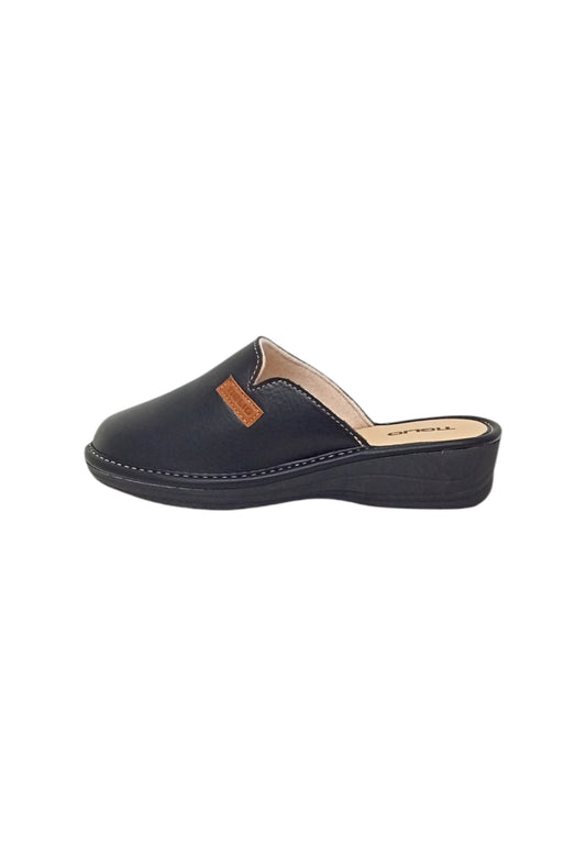 Pantofola TIGLIO 1608 NERO donna
