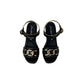 Sandalo con zeppa FASCINO DONNA 51266-E3 NERO donna