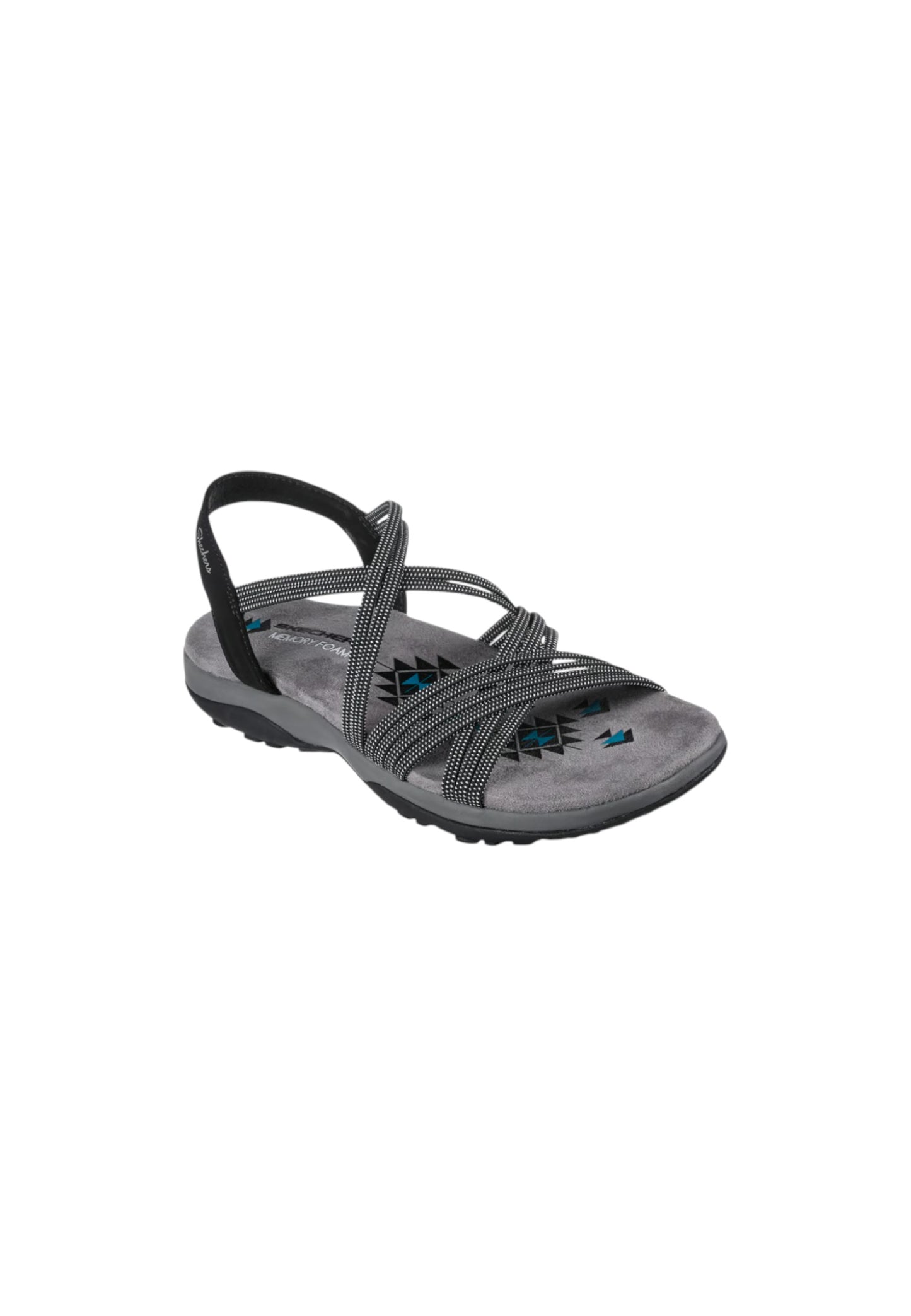 Sandali SKECHERS Reggae slim - TURN IT UP 163117/BLK Donna