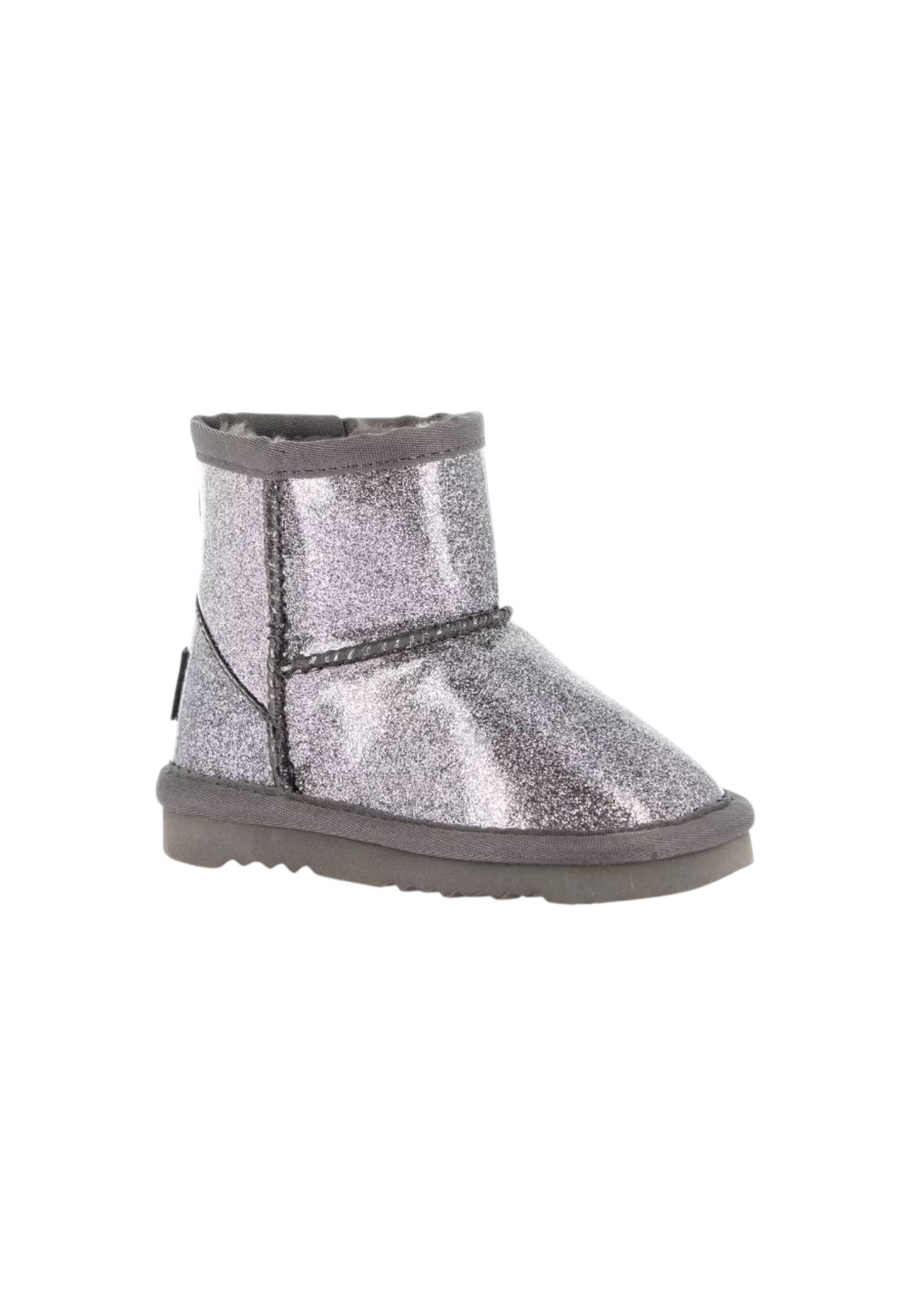 Stivaletto con pelliccia GRUNLAND JR CROY PP0485-I4 ACCIAIO bambina