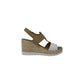 Sandalo con zeppa FASCINO DONNA 51263-E3 BIANCO BEIGE donna