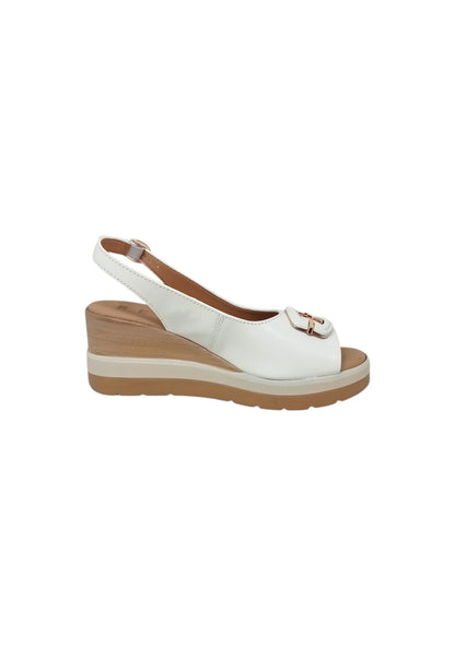 Sandali con tacco REPO 20234-E6 BIANCO donna