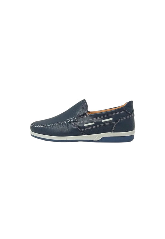 Mocassino  Italia Leone 3425 PELLE BLU uomo