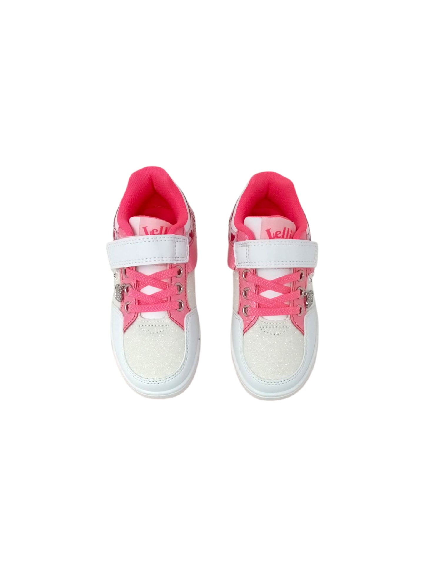 Sneakers LELLI KELLY Frangetta Mix LKAL8052 Bianco/Fuxia Bambina