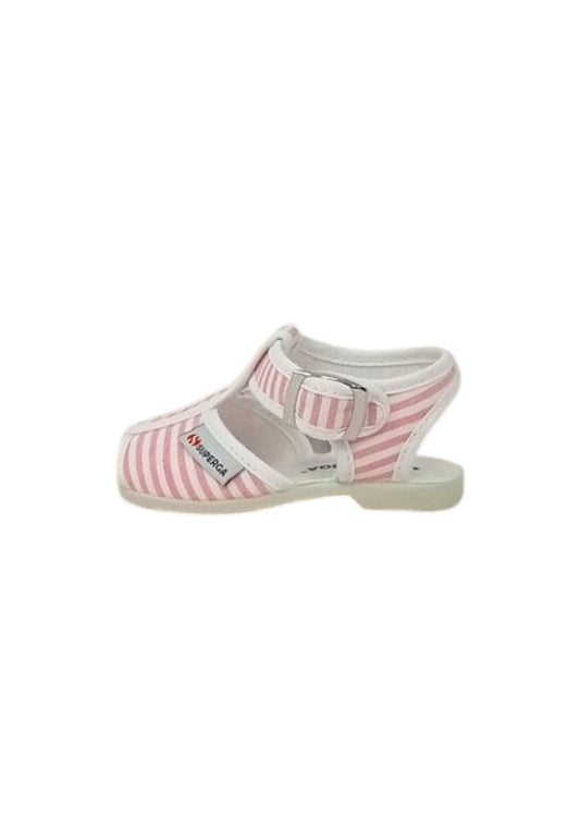 Sandali Superga S06A1200 RIGHE ROSA bambina