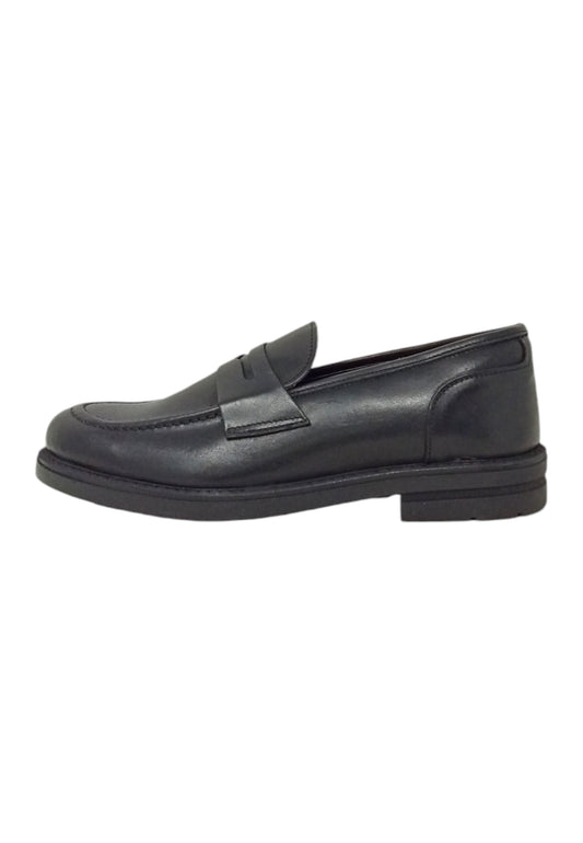Italia Leone Mocassino 0844 pelle nero uomo