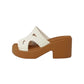 Sandalo CROCS BROOKLYN WOVEN SLIDE HEEL 209979 donna più colori