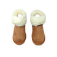 Stivaletto con pelliccia GRUNLAND JR CROMPO2048-14 CUOIO bambina