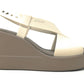 Sandalo da passeggio CROCS BROOKLYN HIGH WEDGE W STUCCO/MUSHROOM Donna