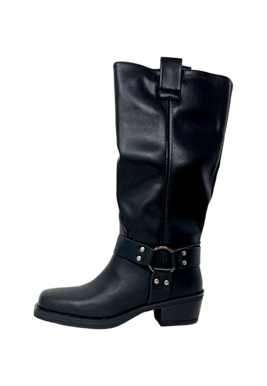Stivali alti con tacco GALIA 13500-K01 BLACK donna